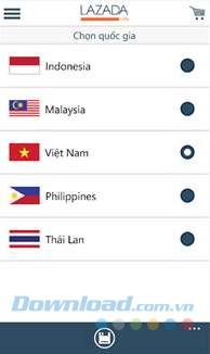 Chọn quốc gia
