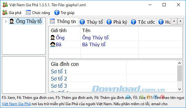 Giao diện phần mềm VNGP