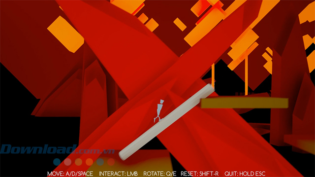 Sử dụng cột để bắc cầu trong game phiêu lưu Voices Carry
