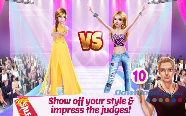 Sải bước trên sàn catwalk như người mẫu chuyên nghiệp