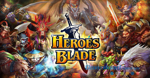 Giao diện chơi game Heroes Blade trên Android