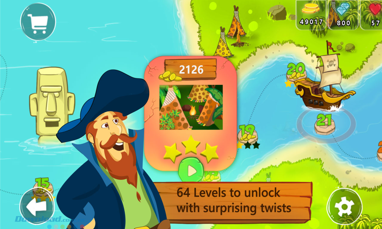 Mở khóa 64 level trong game