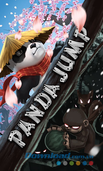 Giao diện chơi game Panda Jump Seasons trên Android