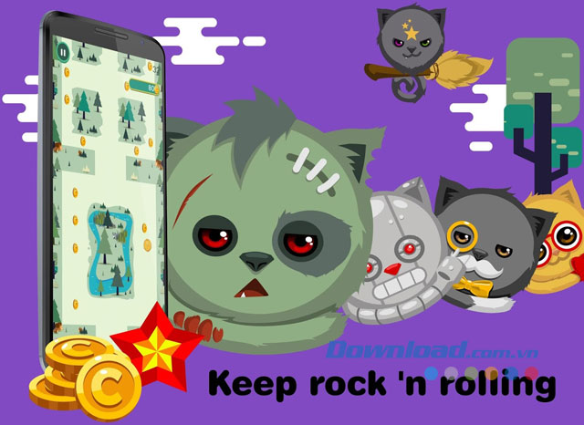 Thu thập thật nhiều tiền xu để mở khóa trong game