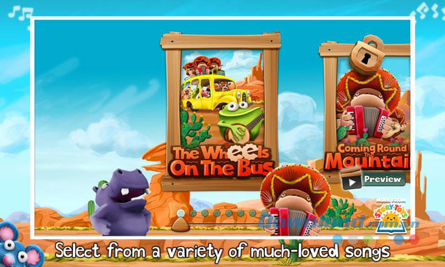 Lựa chọn từ nhiều bài hát quen thuộc Lựa chọn từ nhiều bài hát quen thuộc