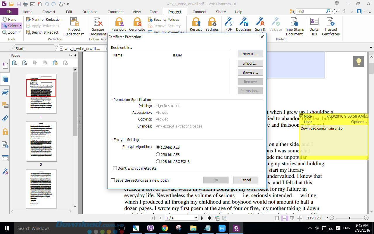 Chứng thực file