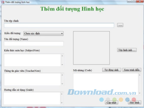 Thên đối tượng hình học