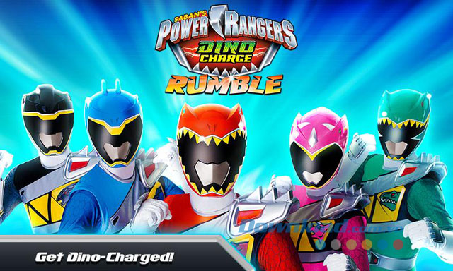 Giao diện chơi game Power Rangers Dino Charge Rumble trên Android