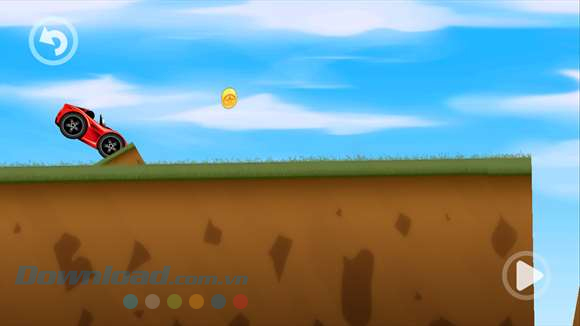 Lái chiếc xe đỏ vượt qua mọi thử thách trong game đua xe miễn phí Fun Kid Racing