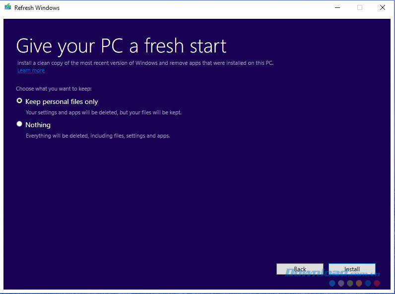 Lựa chọn dữ liệu để giữ lại 