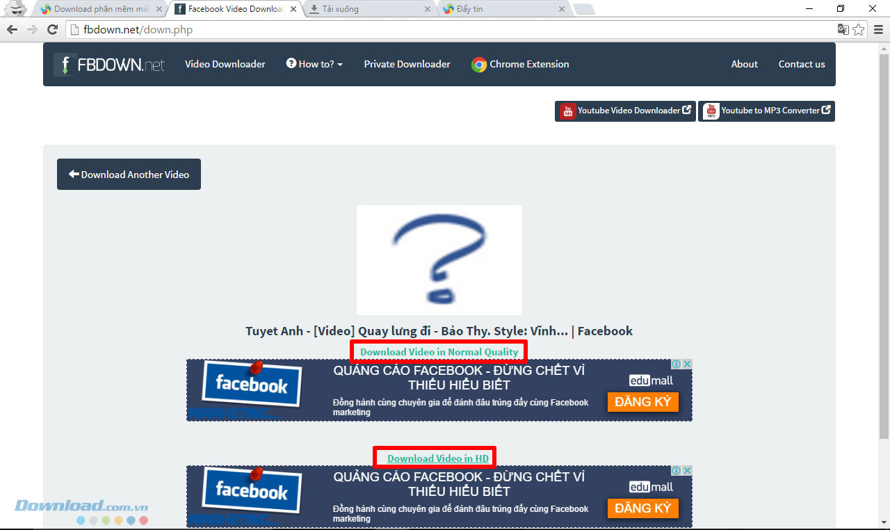 Hướng dẫn tải video Facebook đơn giản và nhanh chóng với FDown. https://st.download.com.vn/data/image/2016/08/09/Facebook-Video-Downloader-Online-chat-luong.jpg