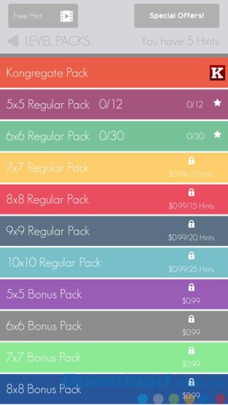 Chinh phục các gói level Chinh phục các gói level