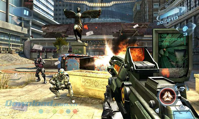 Tham gia vào các trận đấu súng quyết liệt trong game bắn súng góc nhìn thứ nhất N.O.V.A. 3 cho Windows Phone