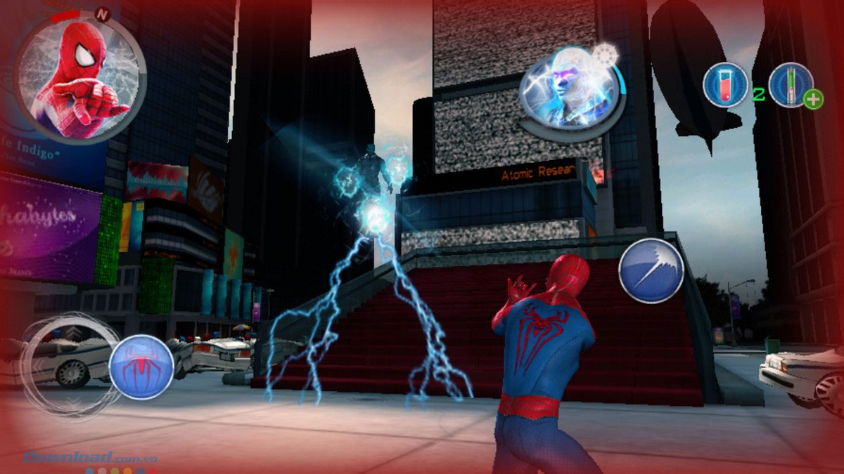 Tơ nhện là vũ khí quan trọng trong game