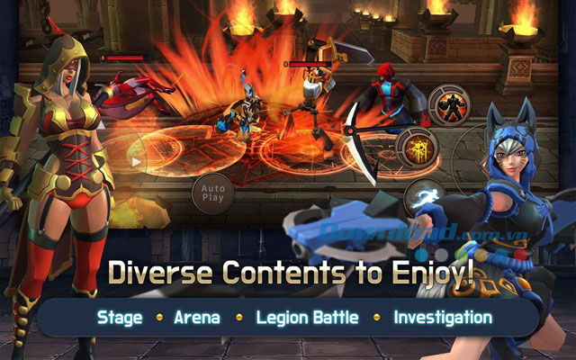 Nhiều chế độ chơi hấp dẫn cho bạn lựa chọn