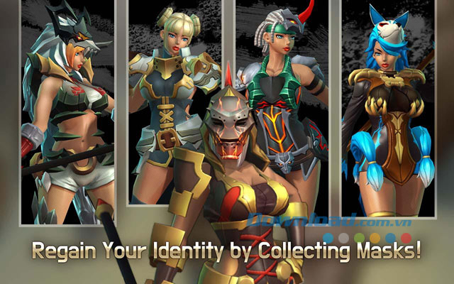 Thu thập mặt nạ độc đáo trong game