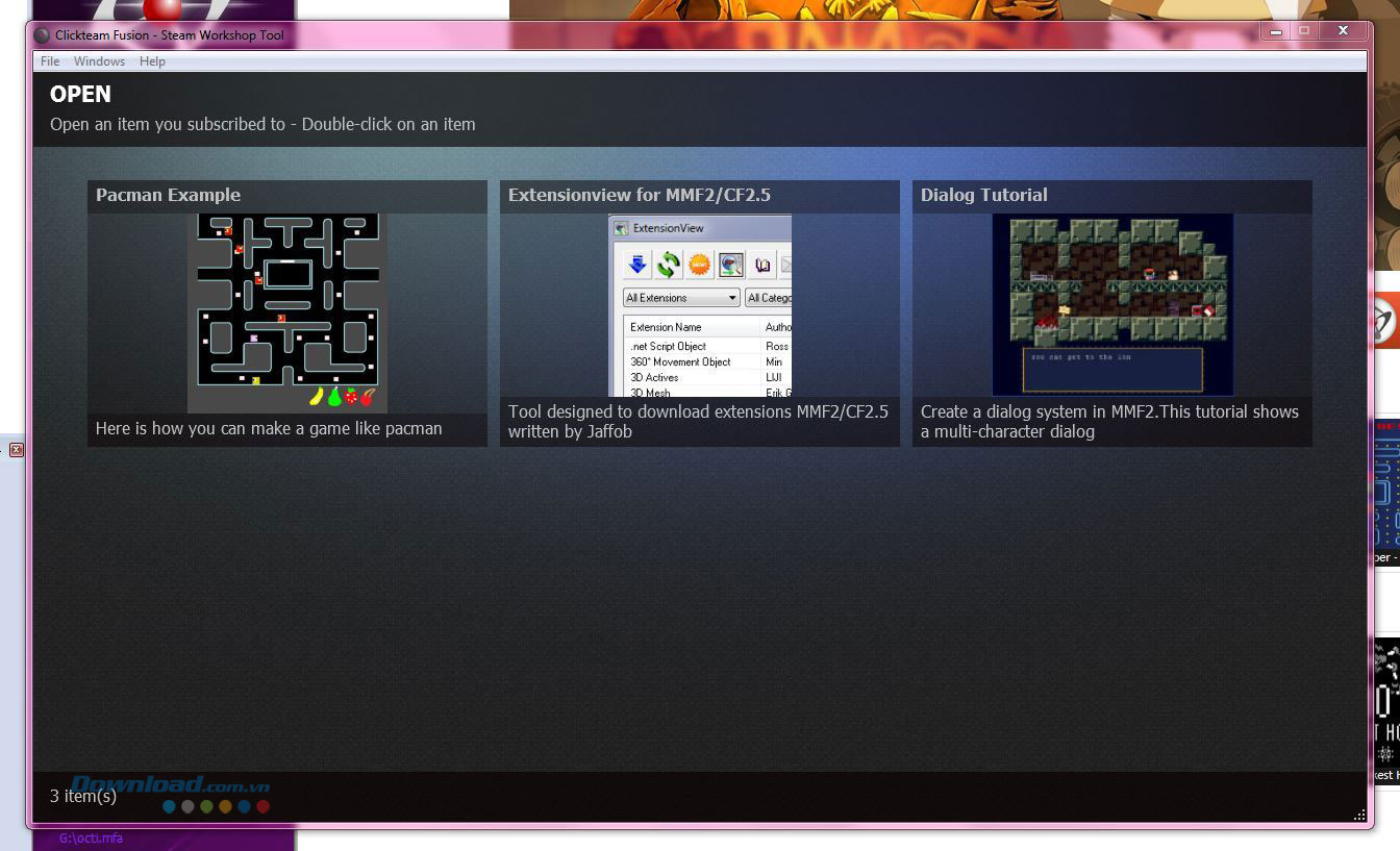 Làm việc trong Steam Làm việc trong Steam