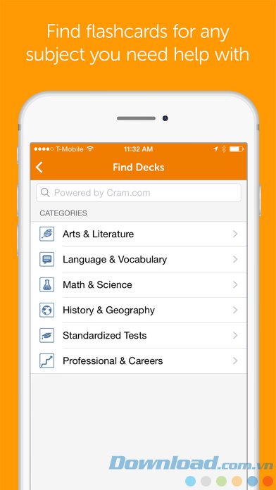 Tìm flashcard theo chủ đề