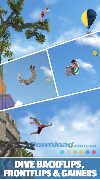 Thực hiện những cú san to lộn vòng đẹp mắt Thực hiện những cú san to lộn vòng đẹp mắt