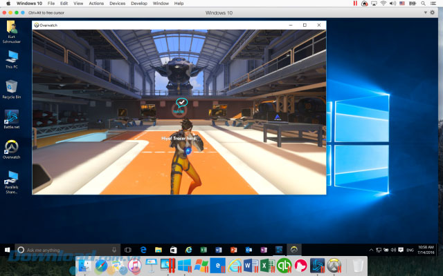 Chơi Overwatch trên Parallels Desktop 