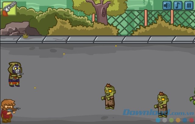 Bắn súng diệt zombie Bắn súng diệt zombie