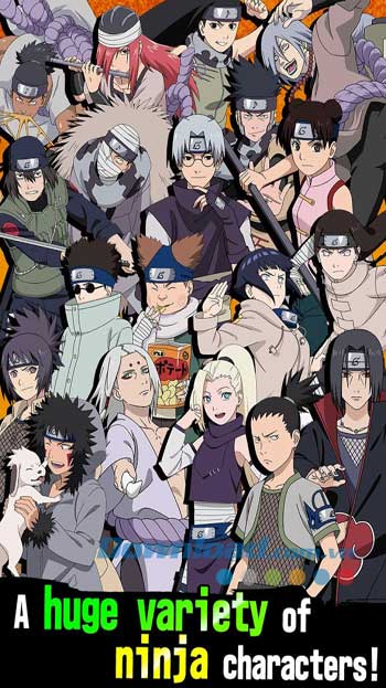 Vô số nhân vật ninja trong game cho bạn khám phá