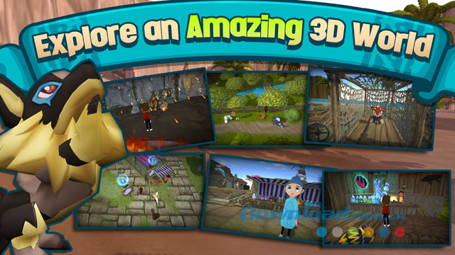 Khám phá một thế giới 3D đẹp tuyệt vời trong game