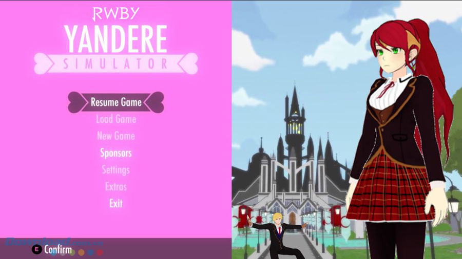Yandere Simulator: Trò chơi hành động lén lút về tình yêu cuồng si và hành động bạo lực. https://st.download.com.vn/data/image/2016/09/05/Yandere-Simulator-game.jpg