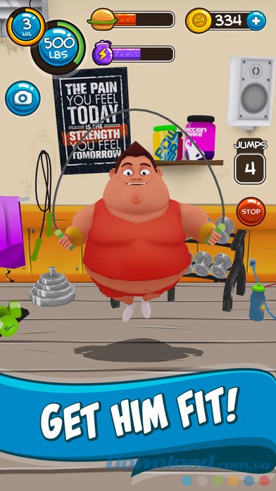 Game tập luyện để giảm cân