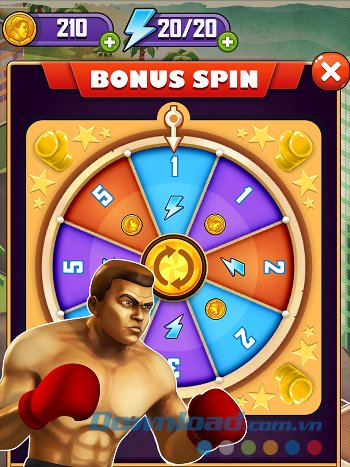 Quay vòng quay may mắn 