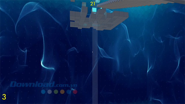 Khoảng không vô tận trong game giải đố miễn phí Stairleporter cho Mac