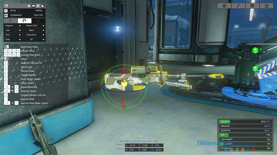 Thiết kế đối tượng trên bản đồ trong Halo 5: Forge