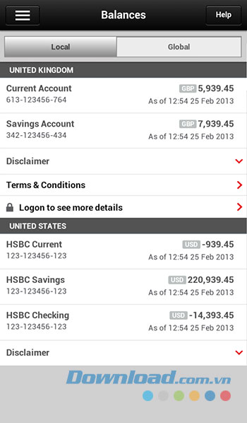 Vấn tin tài khoản