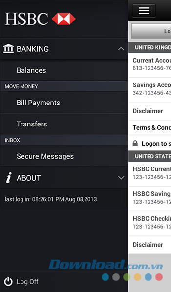 Các tính năng tiện ích của ứng dụng