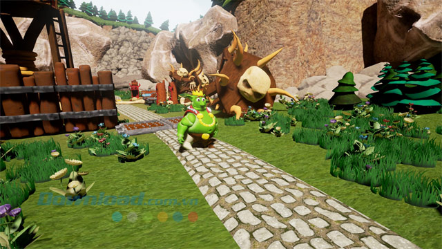 Giúp nhân vật tìm ra nhiều hướng đi trong game giải đố phiêu lưu Rayon Riddles - Rise of the Goblin King cho PC
