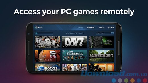 Truy cập thư viện game từ xa