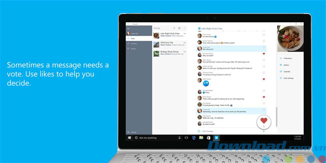 GroupMe có thể chia sẻ sự kiện cùng bạn bè