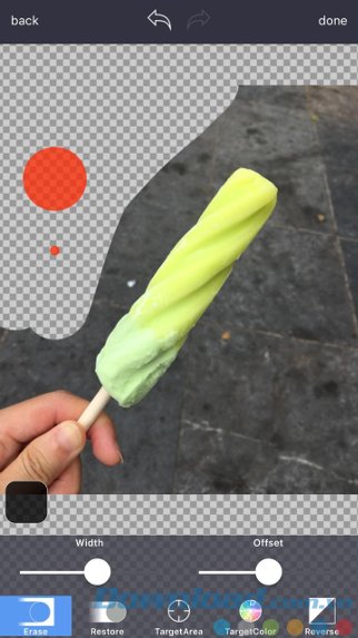 Công cụ xóa nền ảnh Background Eraser