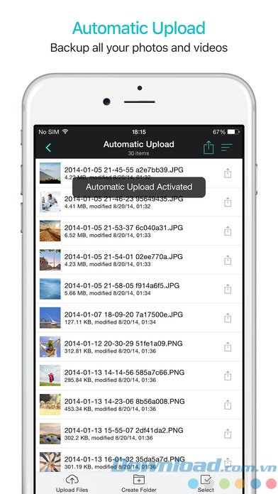Upload tự động