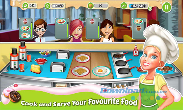 Game nấu ăn hấp dẫn