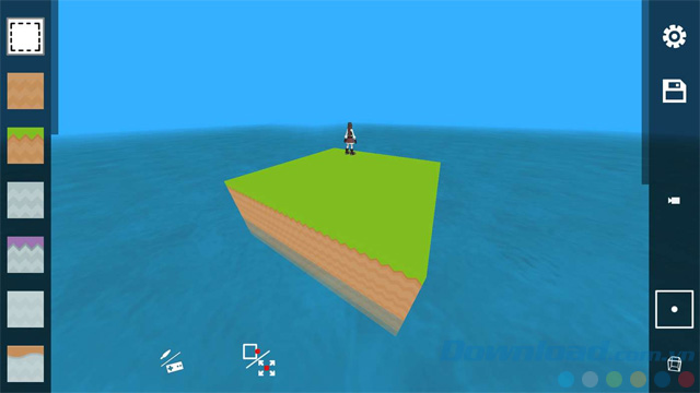 Tạo hòn đảo trong Cubes Crafter