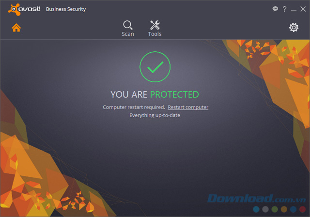 Giao diện của Avast Business Security