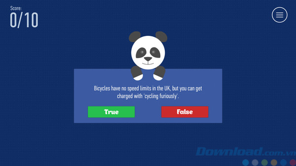 Giao diện game True or False Giao diện game True or False