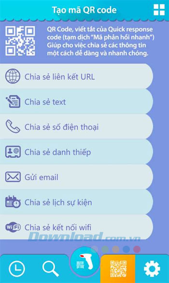 Tạo mã QR Code