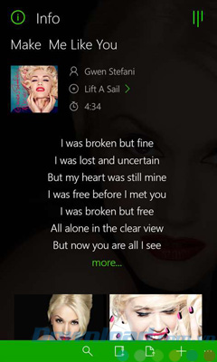 Nghe nhạc với Media Player