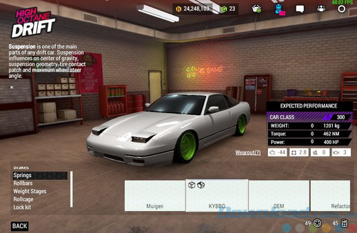 Tùy chỉnh xe đua trong High Octane Drift