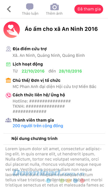Tạo chương trình thiện nguyện Tạo chương trình thiện nguyện