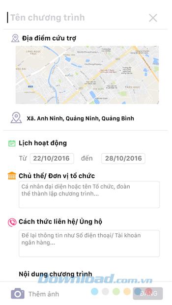 Tên chương trình từ thiện Tên chương trình từ thiện