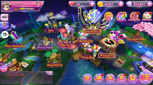 Giao diện game Au Starts