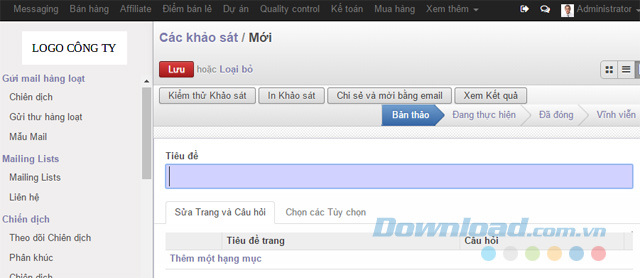 Tạo khảo sát